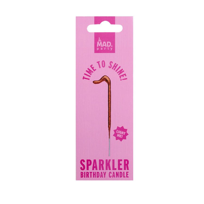 MAD Party Rose Gold Number Sparklers 1