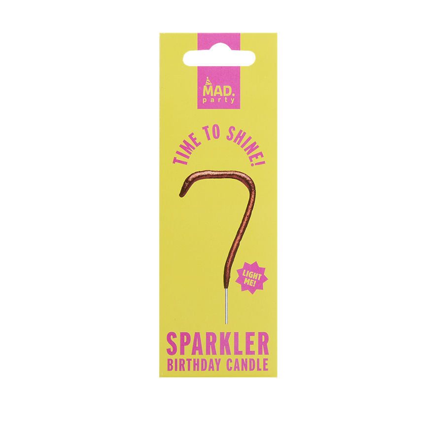 MAD Party Rose Gold Number Sparklers 7