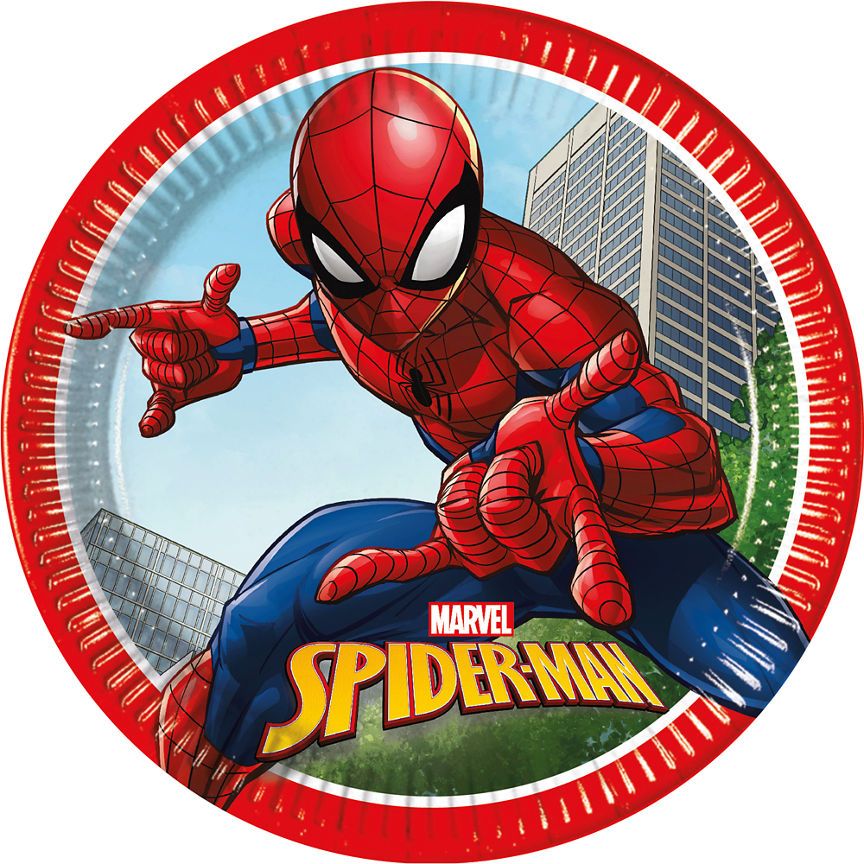 Marvel 8 Spider-Man Paper Plates