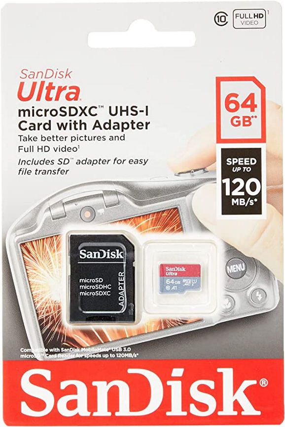 SanDisk Ultra MicroSD Card with Adapter - 64GB GOODS ASDA   