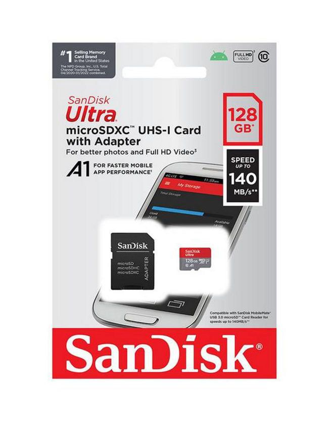 SanDisk Ultra MicroSD Card with Adapter - 128GB GOODS ASDA   