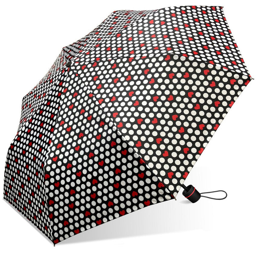 The Weather Station Dotty Heart Manual Mini Umbrella GOODS ASDA   