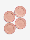 Rockett St George Pink & Red First Bite Side Plates Set Of 4