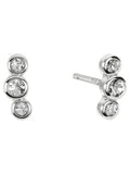 Radley Silver Tone Cluster Stud Earrings