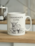 Personalised Black Highland Cow Mug by PMC