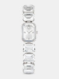 Swarovski White Stainless Steel Octagon Cut Bracelet Watch