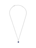 Bartlett Blue Waterproof Lapis Lazuli Hexagon Curb Chain Necklace