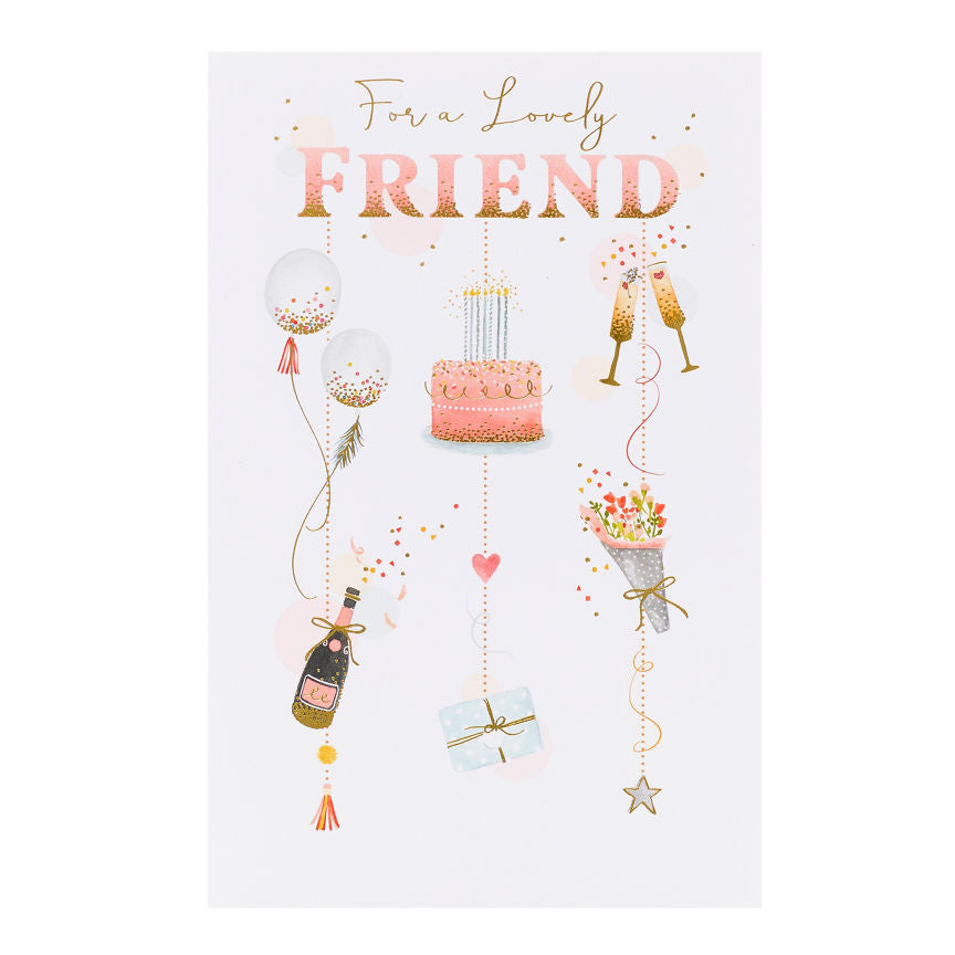 UK Greetings Lovely Friend Birthday Card