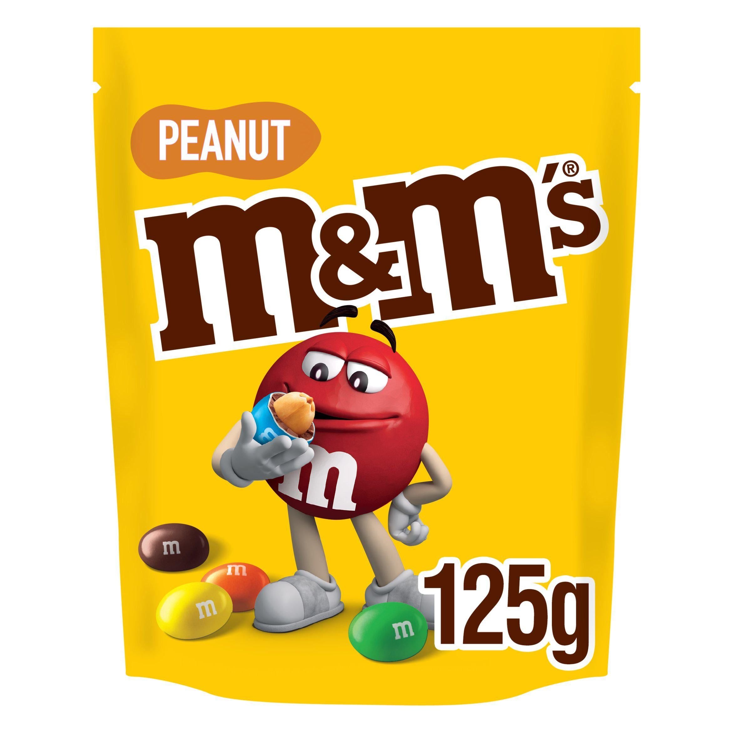 M&M's Crunchy Peanut & Milk Chocolate Bites Pouch Bag 125g GOODS Sainsburys   