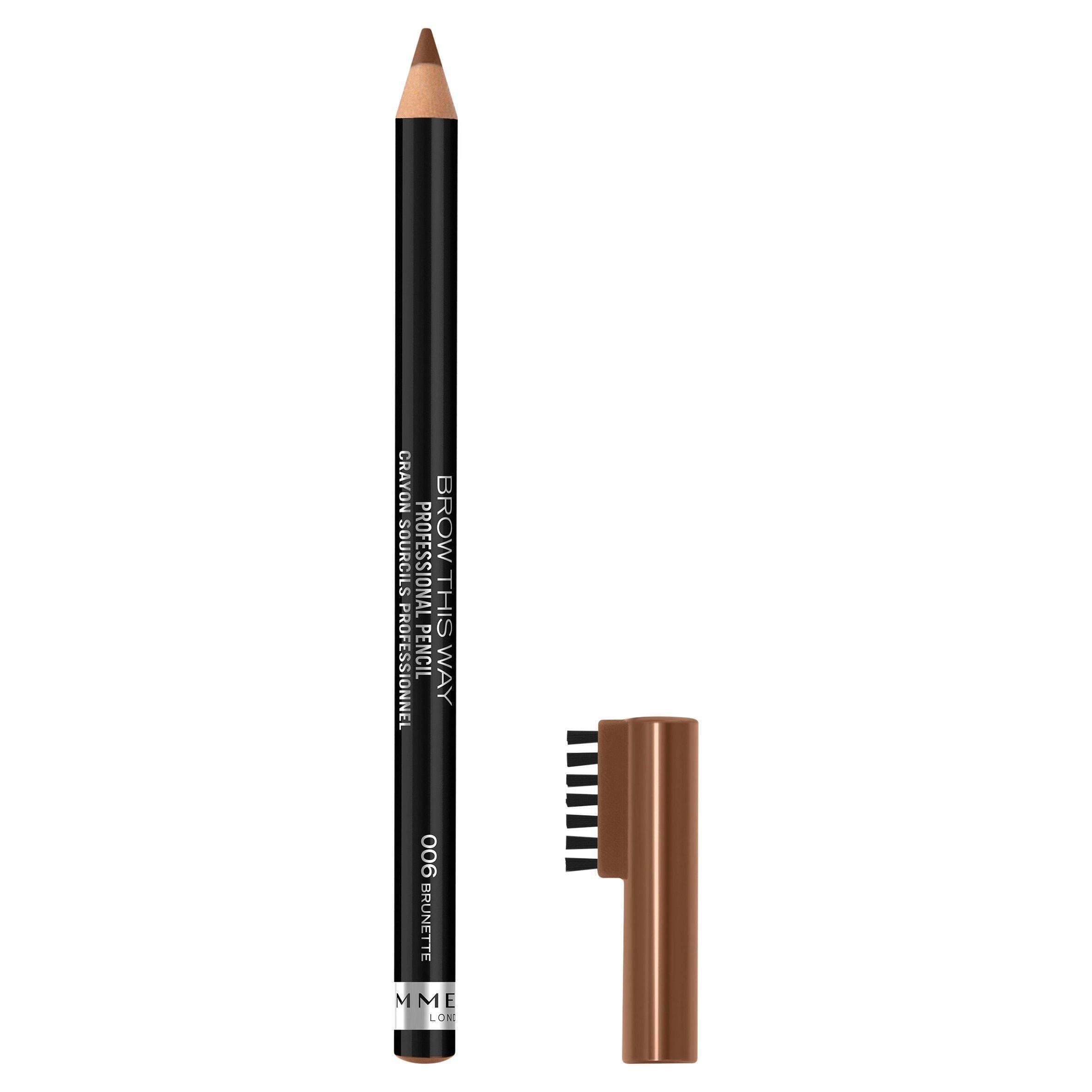 Rimmel London Brow This Way Professional Brow Pencil 006 Brunette 1.4g GOODS Sainsburys   