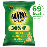 Jacobs Mini Cheddars 30% Less Fat Double Gloucester &amp; Chive Snacks 115g