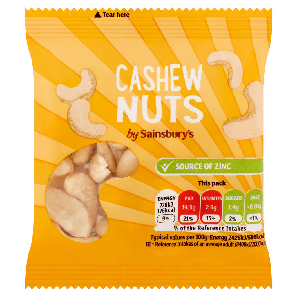 Sainsbury's Cashews 30g