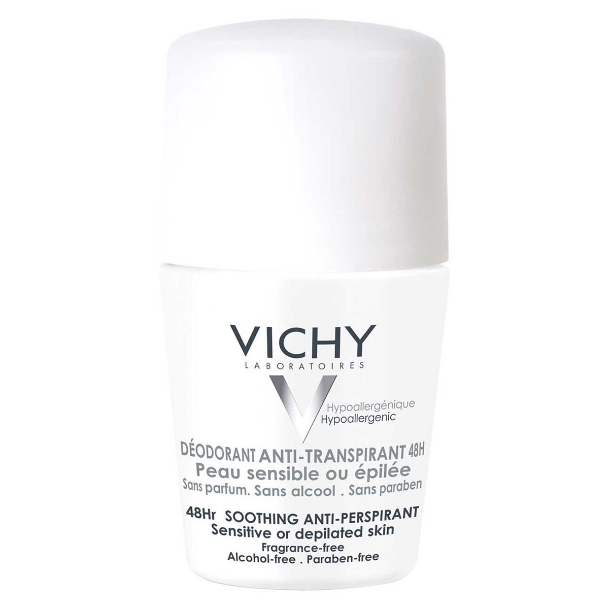 Vichy 48HR Soothing Roll-On Anti-Perspirant for sensitive skin 50ml Deodorants Boots   