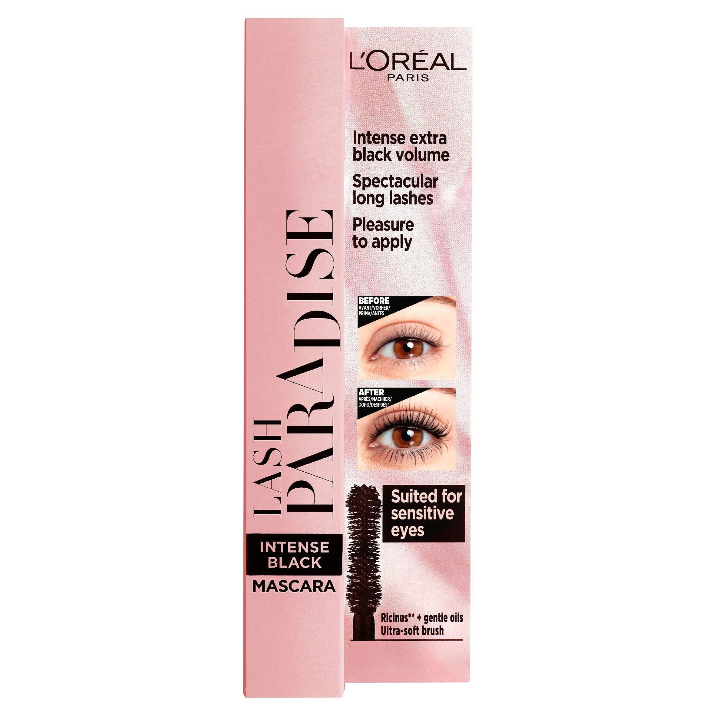 L'oreal Paradise Mascara Intense Black All Sainsburys   