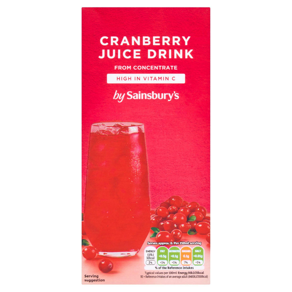 Sainsbury's Cranberry Juice Drink 1L