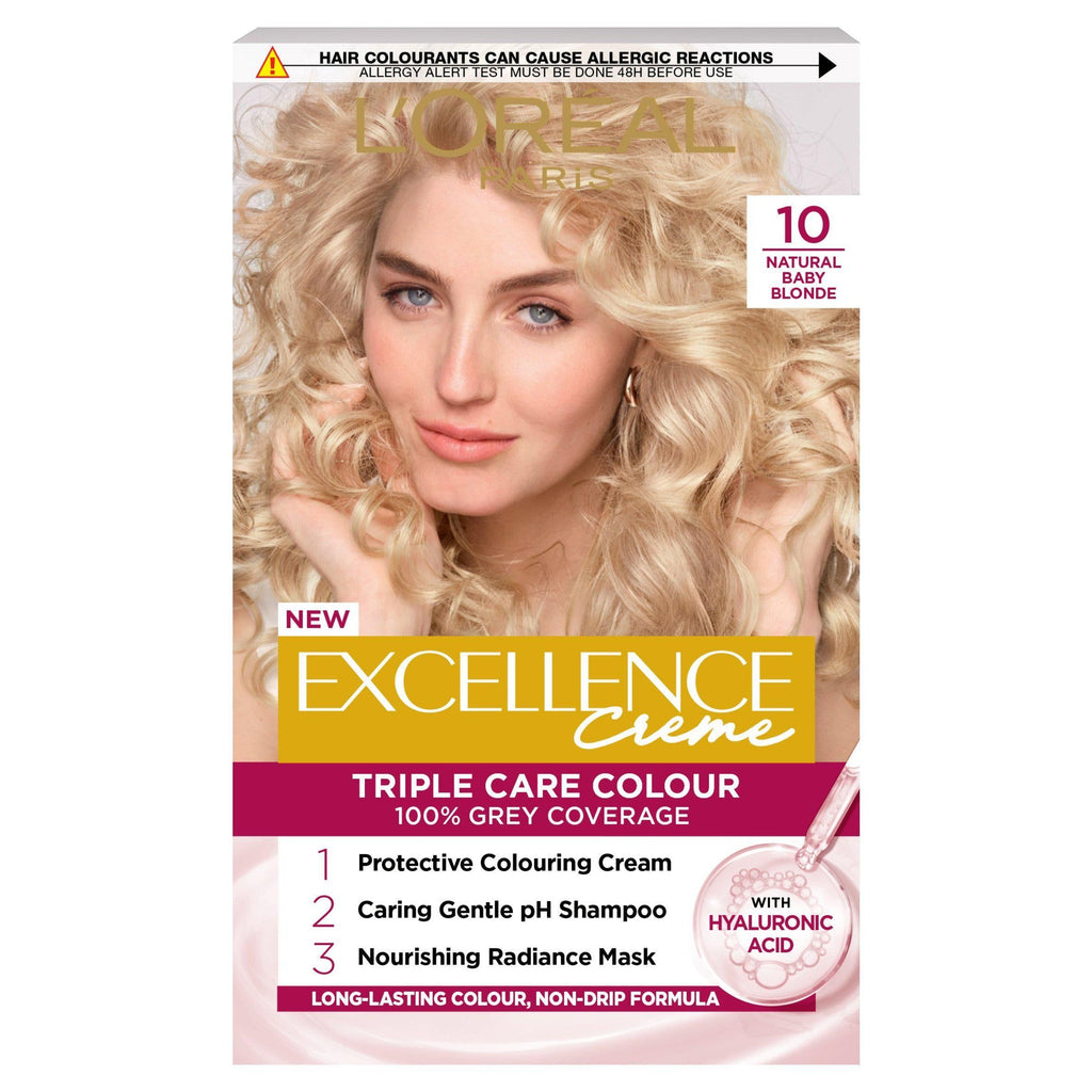 L'Oreal Paris Excellence Permanent Hair Dye Natural Baby Blonde 10