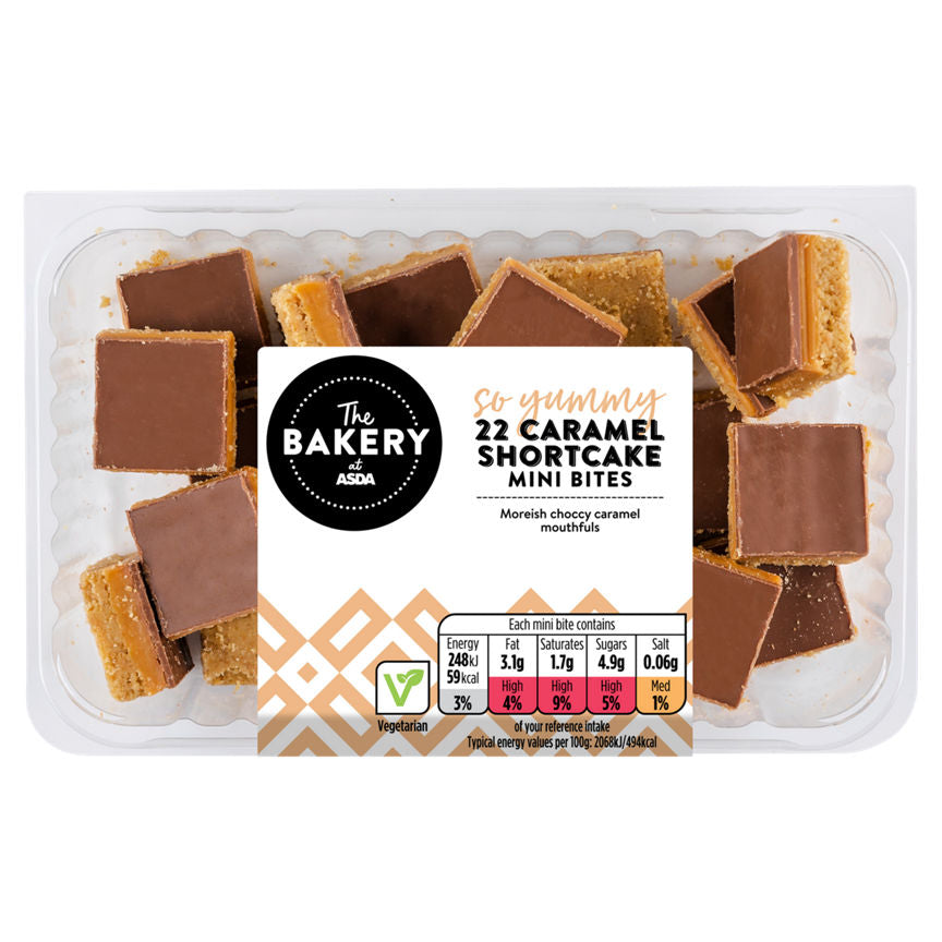 The BAKERY at ASDA 22 Caramel Shortcake Mini Bites