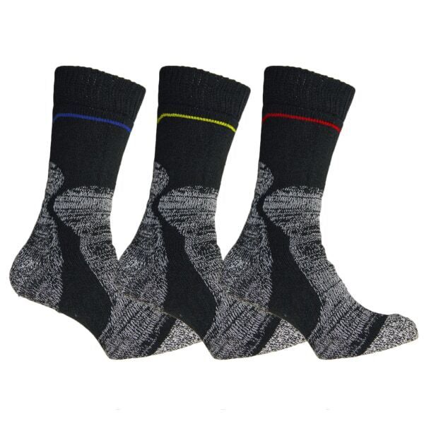 Simply Mens Fusion Power Work Socks (Pack Of 3) (UK 6-11)