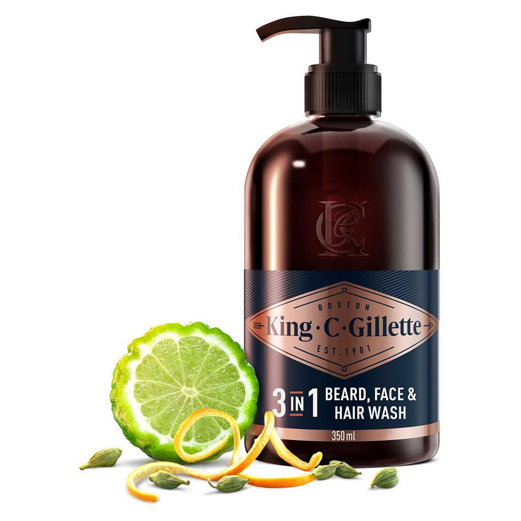 King C. Gillette Beard And Face Wash 350ml