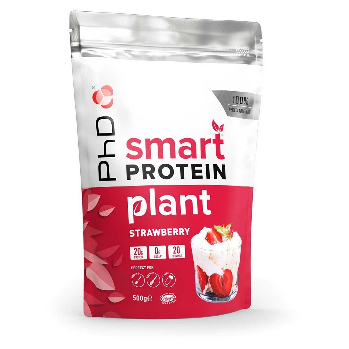 PhD Smart Protein Plant Protein Powder Strawberry - 500g GOODS Boots   