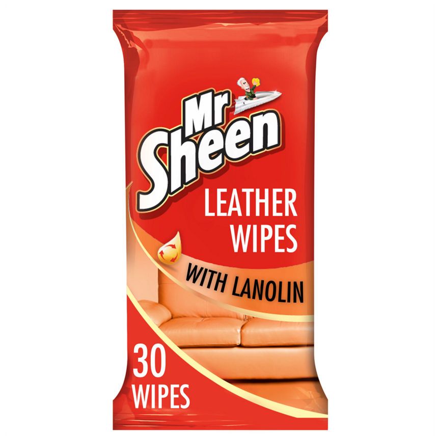 Mr Sheen Condition & Protect Leather Wipes Accessories & Cleaning ASDA   