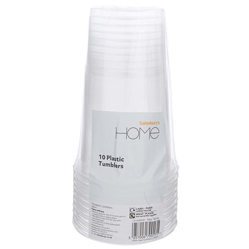 Sainsbury's Home Clear Tumblers 500ml 10pk