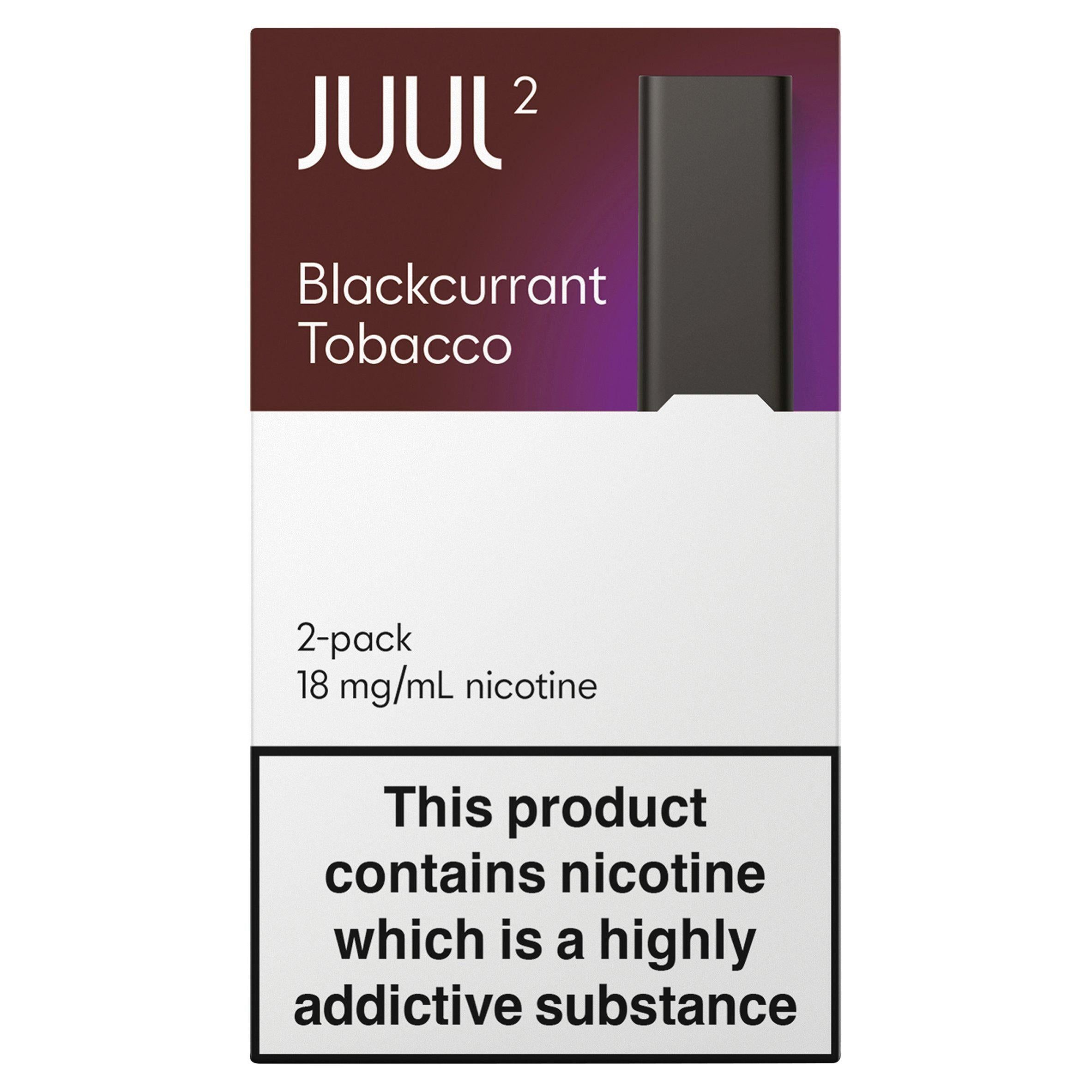 JUUL2 Pods Blackcurrant Tobacco Nicotine Pack x2 18mg