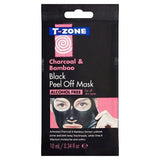 T-Zone Charcoal & Bamboo Black Peel Off Mask 10ml GOODS Superdrug   