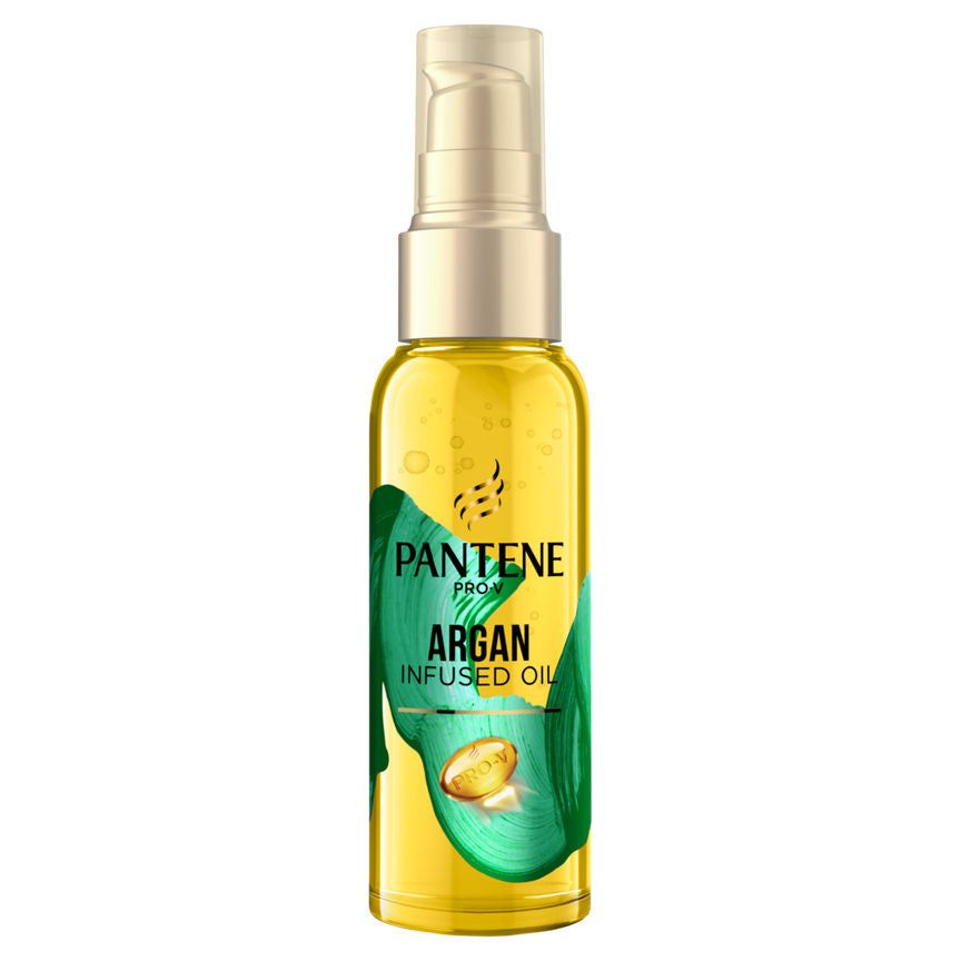 Pantene Smooth & Sleek Hair Oil, Anti Frizz Argan Oil