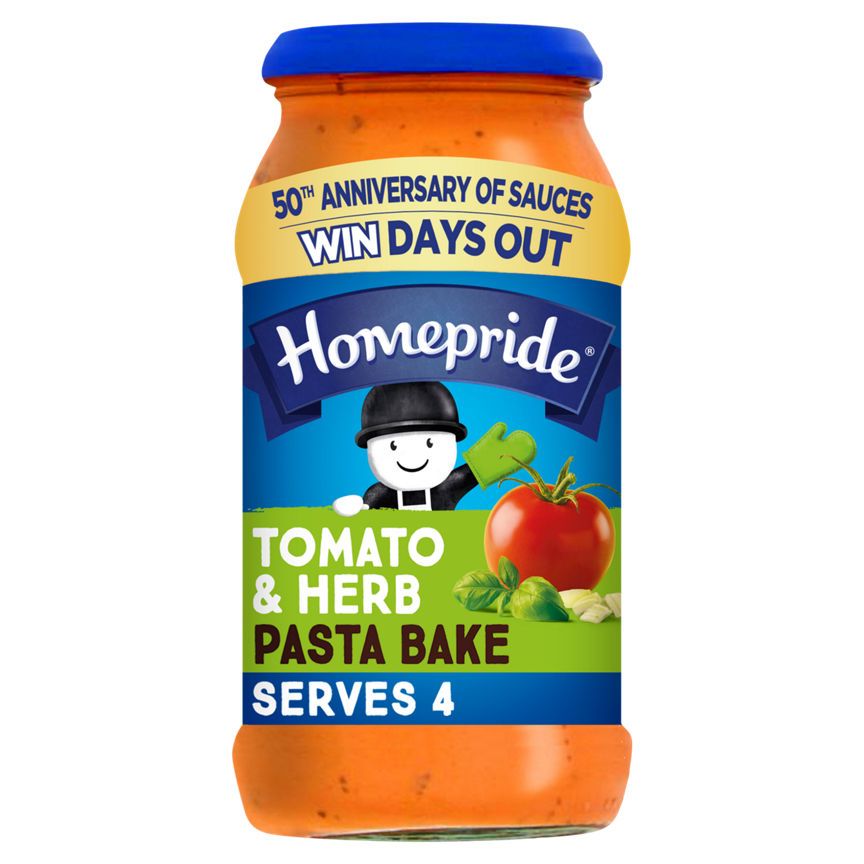 Homepride Pasta Bake Sauce Creamy Tomato and Herb