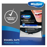 Wisdom Intense White Teeth Whitening Strips Charcoal GOODS Superdrug   