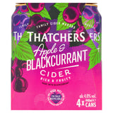 Thatchers Apple & Blackcurrant Cider 4x440ml GOODS Sainsburys   