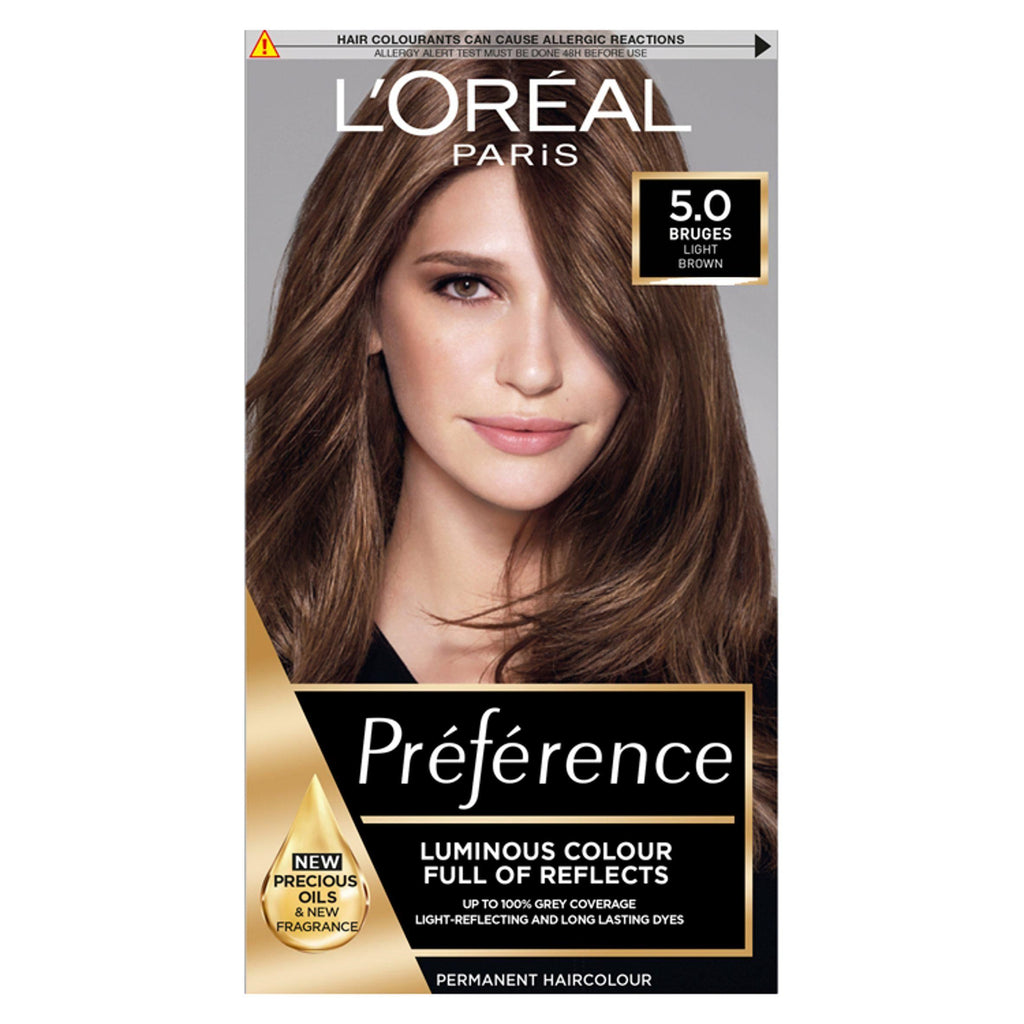 L'Oreal Paris Preference Permanent Hair Dye Bruges Light Brown 5.0