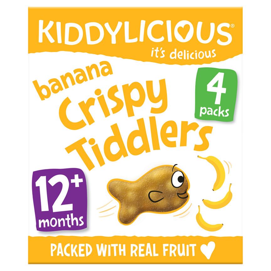 Kiddylicious 4 Banana Crispy Tiddlers