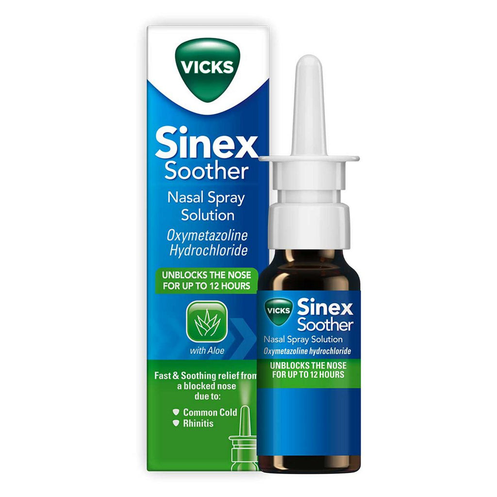 Vicks Sinex Soother Decongestant Nasal Spray For Blocked Nose 15ml