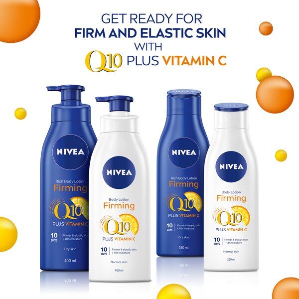 NIVEA Q10 + Vitamin C Firming Body Lotion for Dry Skin 250ml GOODS Superdrug   