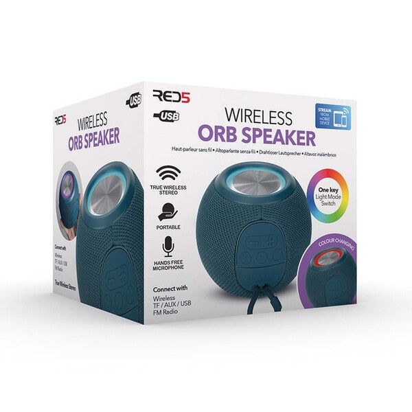 RED5 Wireless Orb Speaker -Blue