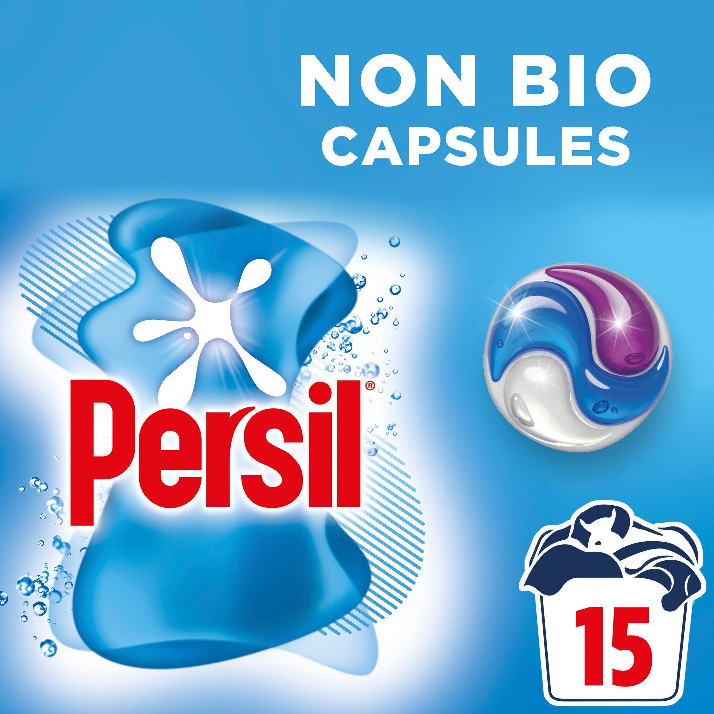 Persil Non Bio 3 in 1 Sensitive Laundry Detergent Washing Capsules 405g 15 Washes - McGrocer