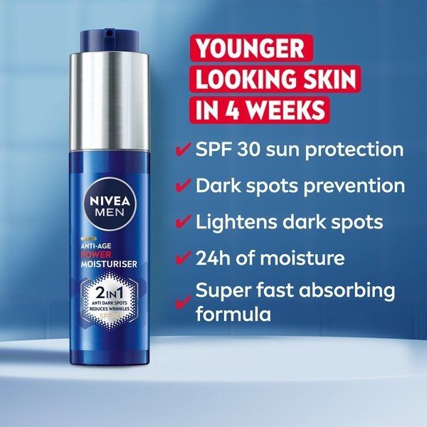 Nivea Men Anti-Age Power Moisturiser Spf30 50Ml GOODS Superdrug   