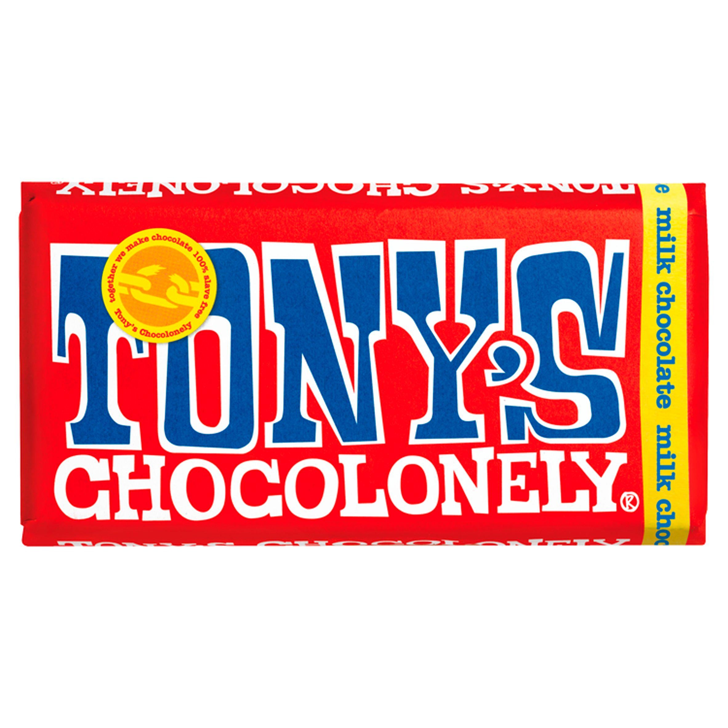 Tony's Chocolonely Milk Chocolate 180g Block chocolate bars Sainsburys   