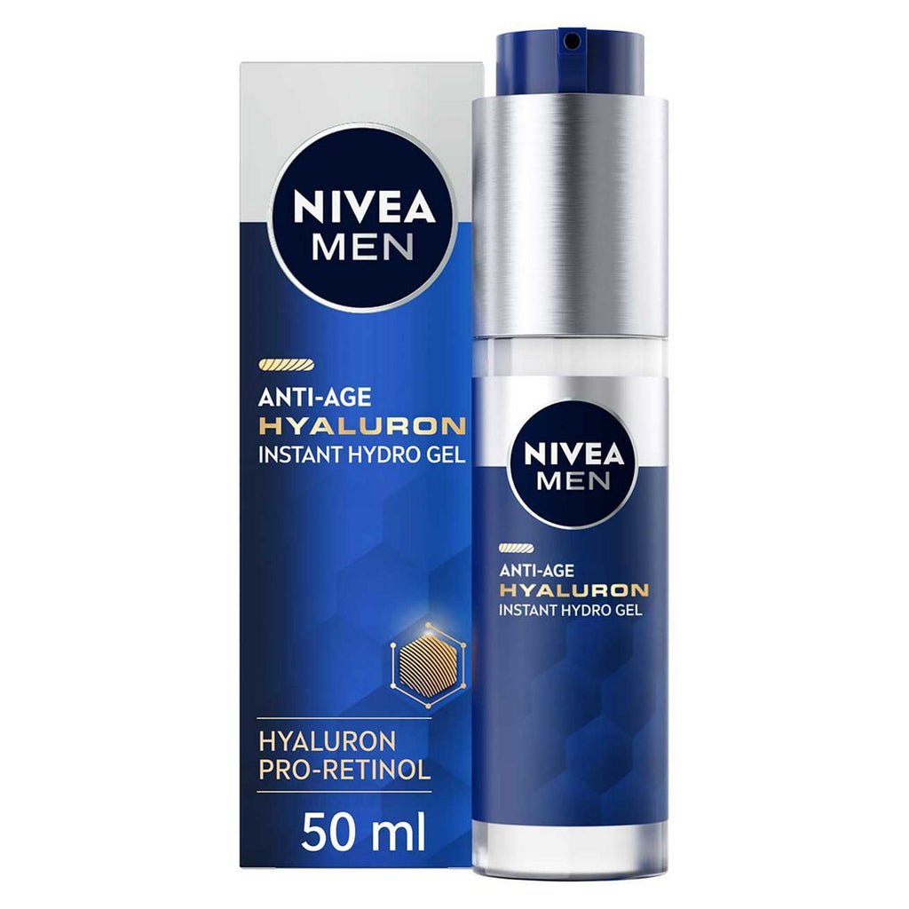 NIVEA MEN Anti-Age Hyaluron Face Gel Moisturiser with Hyaluronic Acid 50ml