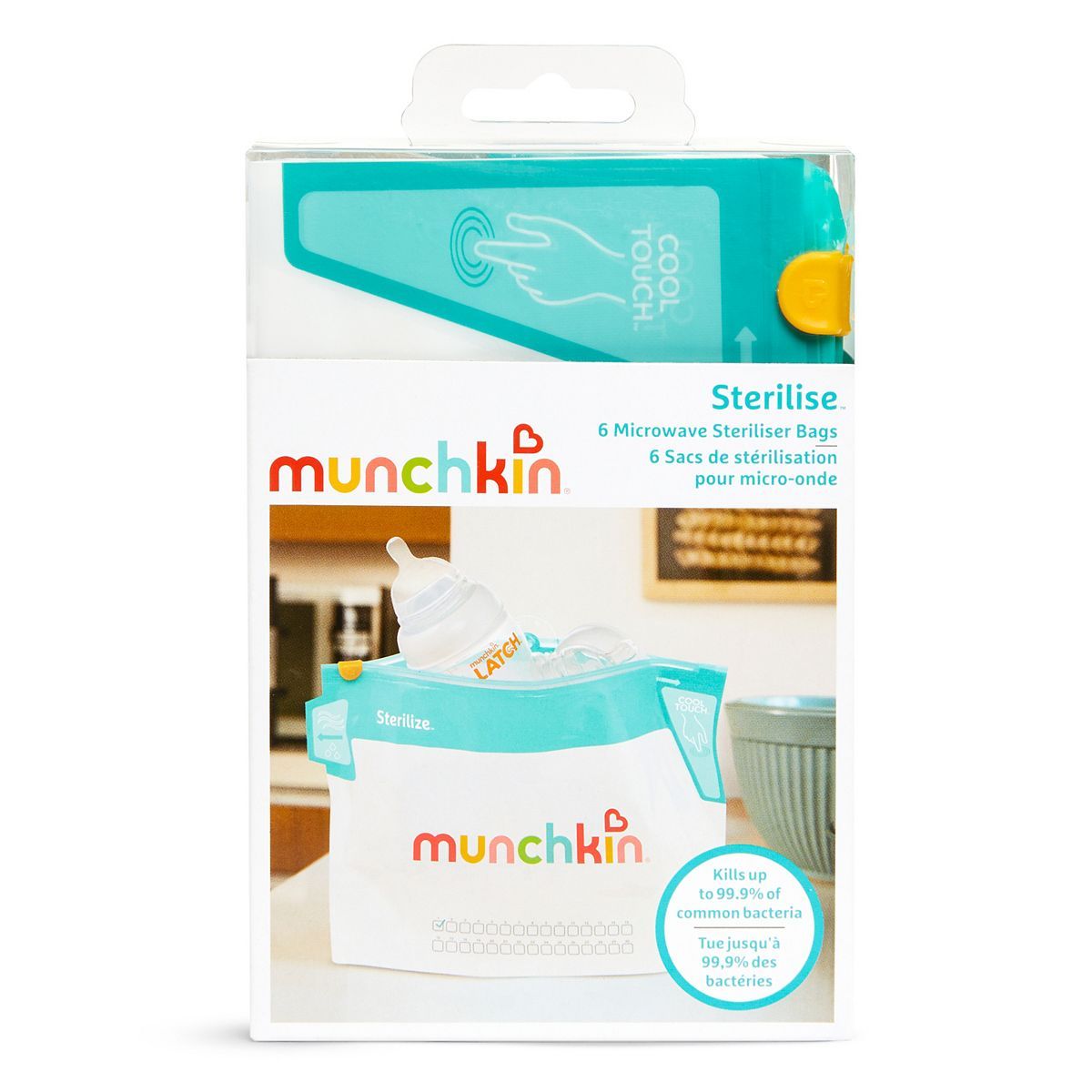 Munchkin 6 pack Microwave Steriliser Bags GOODS Boots   