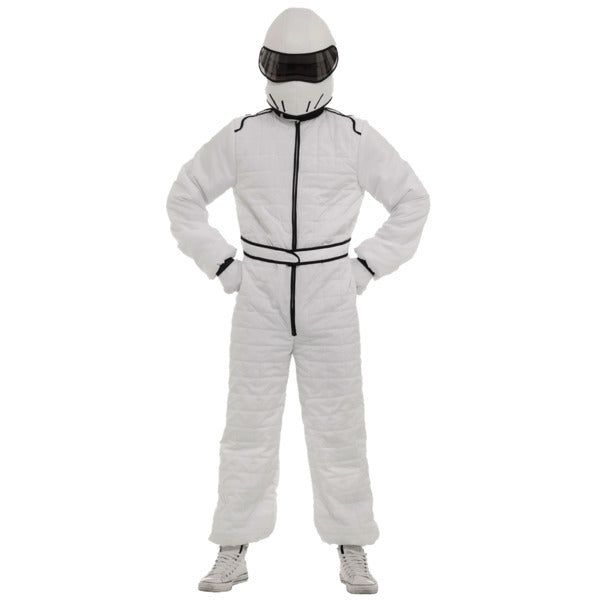 Orion Costumes White Race Suit and Helmet Standard