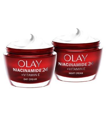 Olay Signs Of Ageing with Niacinamide + Vitamin E Day and Night Moisturiser Bundle GOODS Boots   