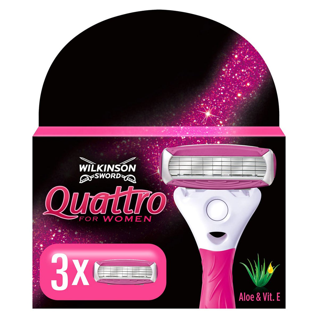 Wilkinson Sword Quattro for Women Razor Blades x3