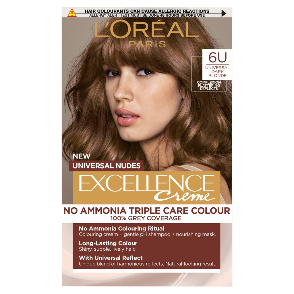 L'Oreal Paris Excellence Universal Nudes Universal Dark Blonde 6U with Flattering Reflects