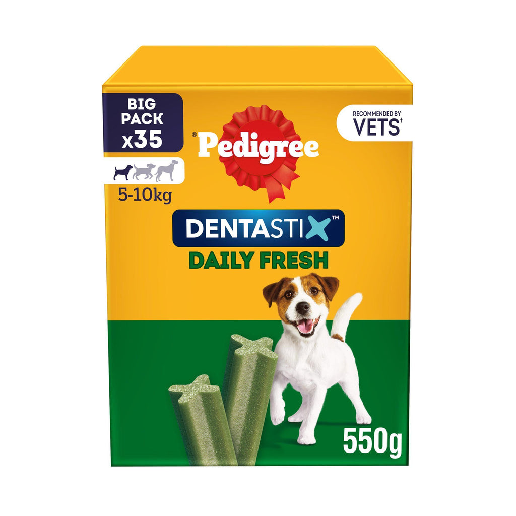 Pedigree Dentastix Fresh Adult Small Dog Treats Dental Sticks x35 550g