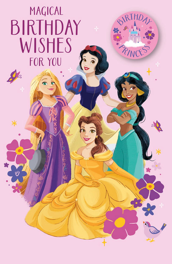 Disney Princess Birthday Card