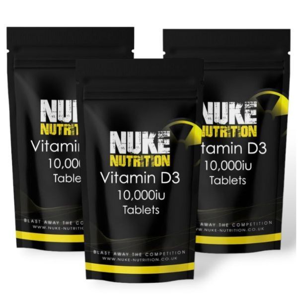 Nuke Nutrition Vitamin D3 Tablets 10,000iu -180ct GOODS Superdrug   