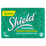 Shield Soap Aqua 4x115g Soap & handwash Sainsburys   